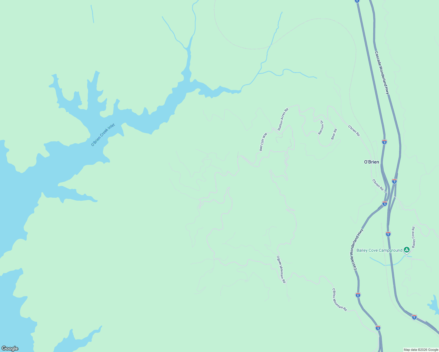 map of restaurants, bars, coffee shops, grocery stores, and more near 18016 Red Cliff Way in Shasta County