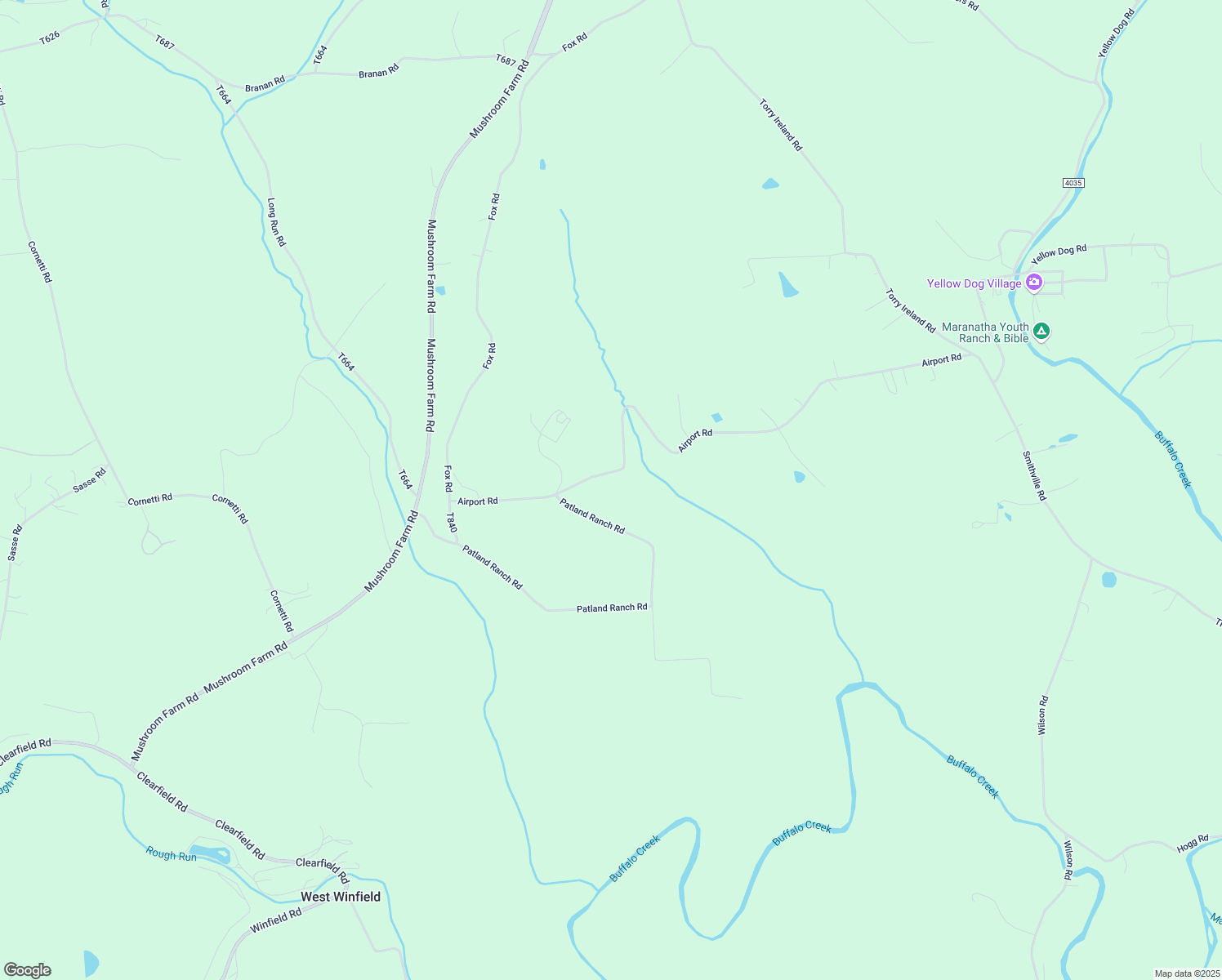 map of restaurants, bars, coffee shops, grocery stores, and more near 136 Patland Ranch Road in Worthington