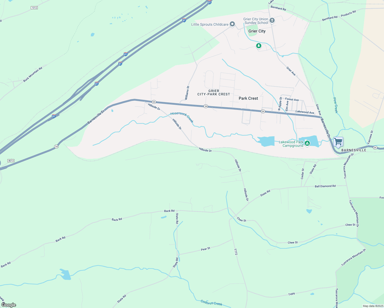 map of restaurants, bars, coffee shops, grocery stores, and more near 15 Old Team Road in Schuylkill County