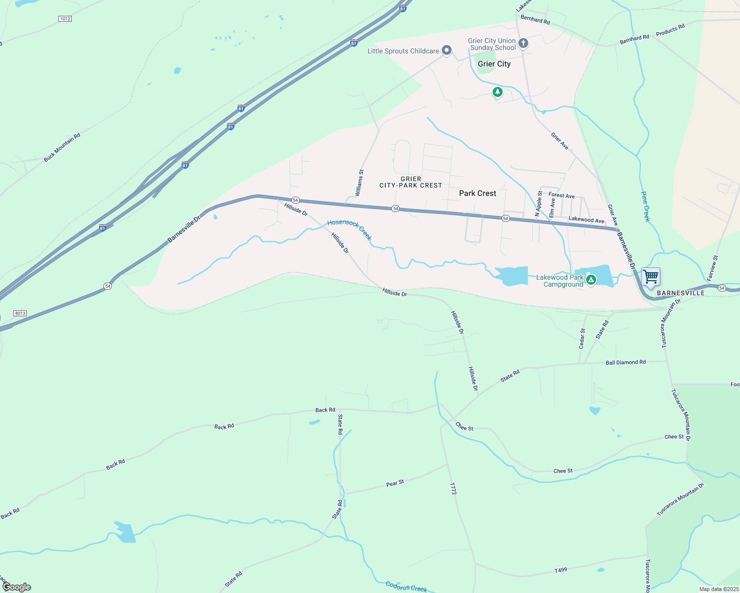 map of restaurants, bars, coffee shops, grocery stores, and more near 15 Old Team Road in Schuylkill County