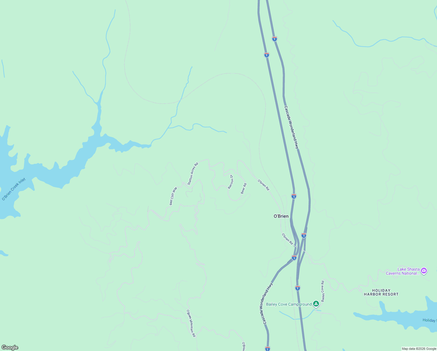 map of restaurants, bars, coffee shops, grocery stores, and more near 18260 Racoon Dr in Lakehead