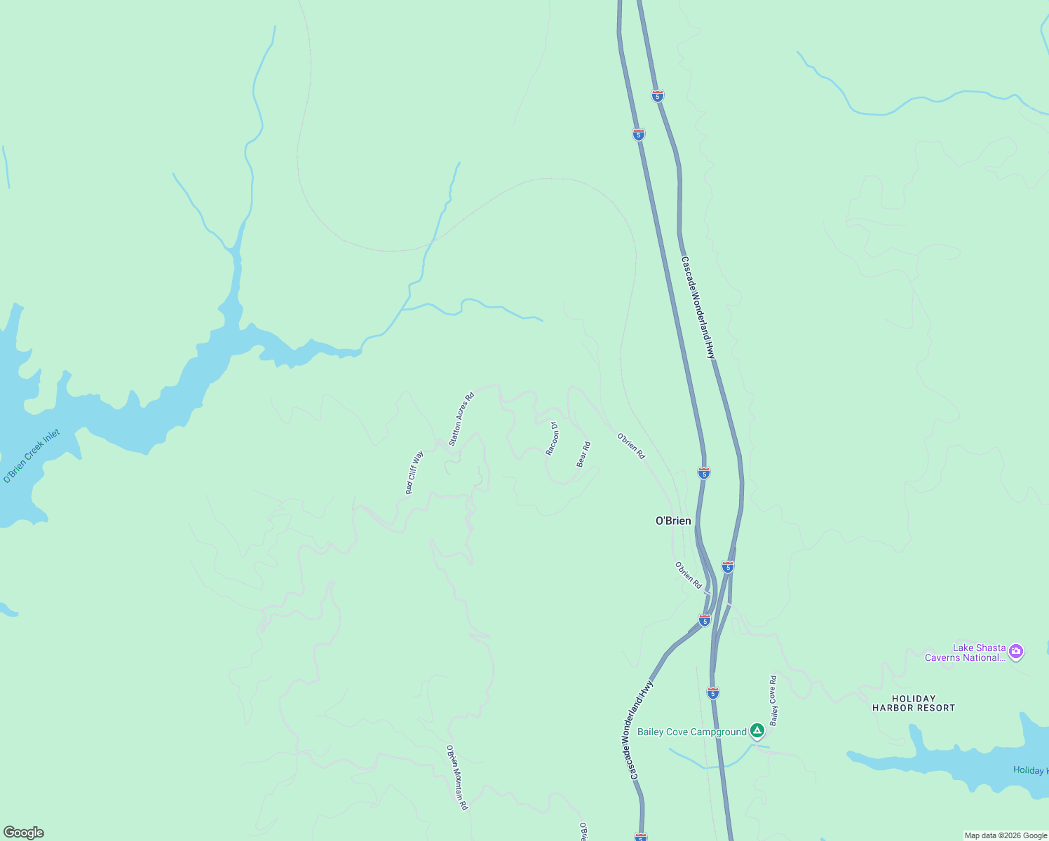 map of restaurants, bars, coffee shops, grocery stores, and more near 18260 Racoon Dr in Lakehead