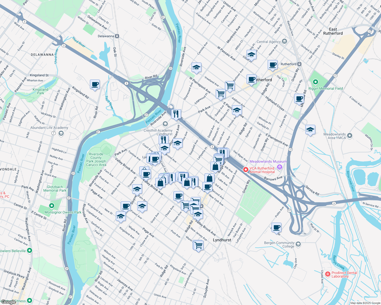 55 Delafield Avenue, Lyndhurst NJ Walk Score