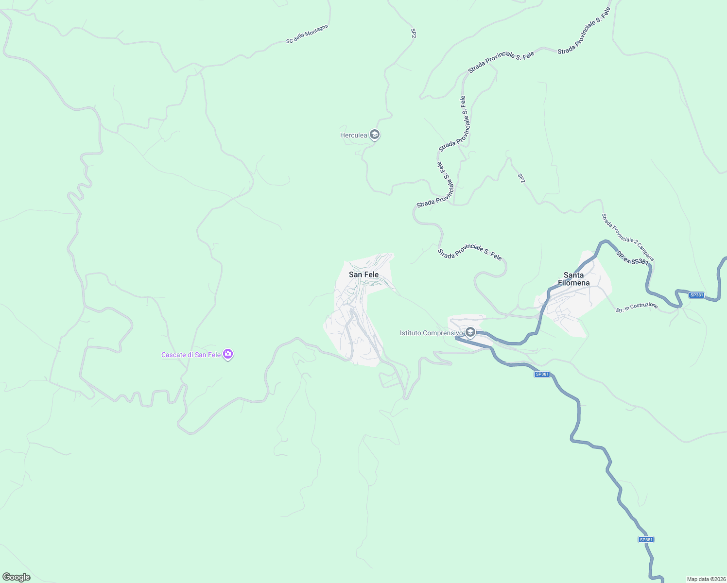 map of restaurants, bars, coffee shops, grocery stores, and more near in San Fele