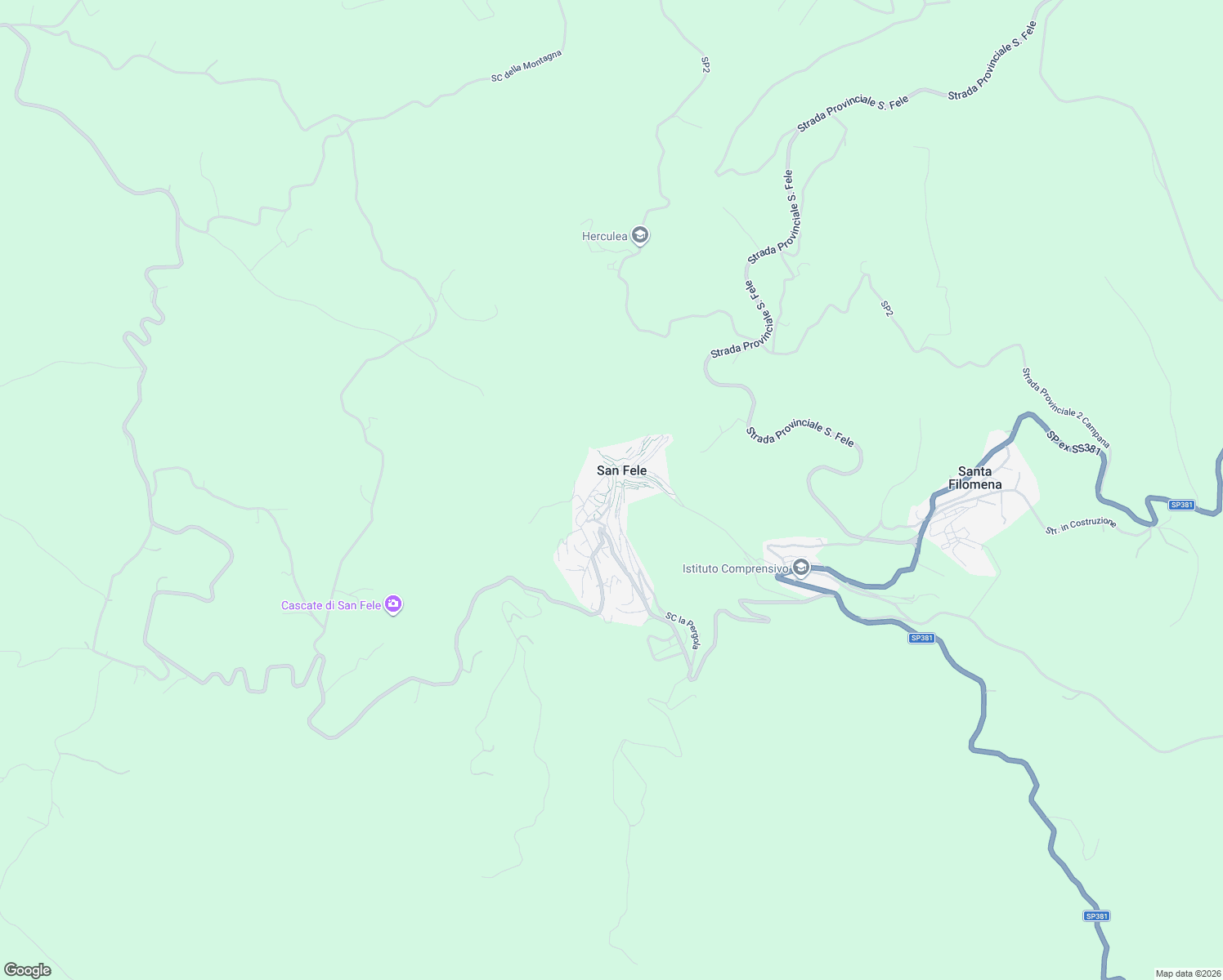 map of restaurants, bars, coffee shops, grocery stores, and more near in San Fele