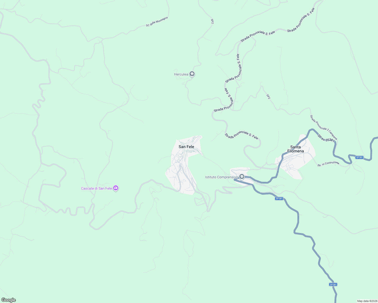 map of restaurants, bars, coffee shops, grocery stores, and more near in San Fele