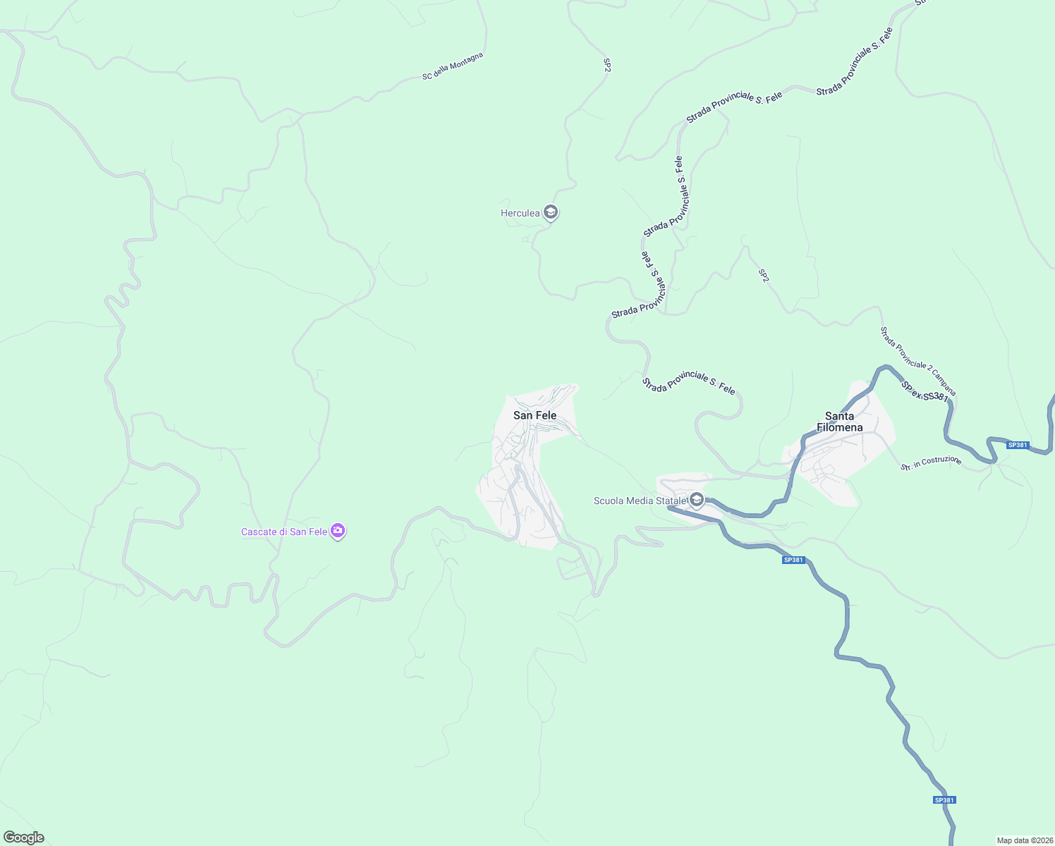 map of restaurants, bars, coffee shops, grocery stores, and more near in San Fele