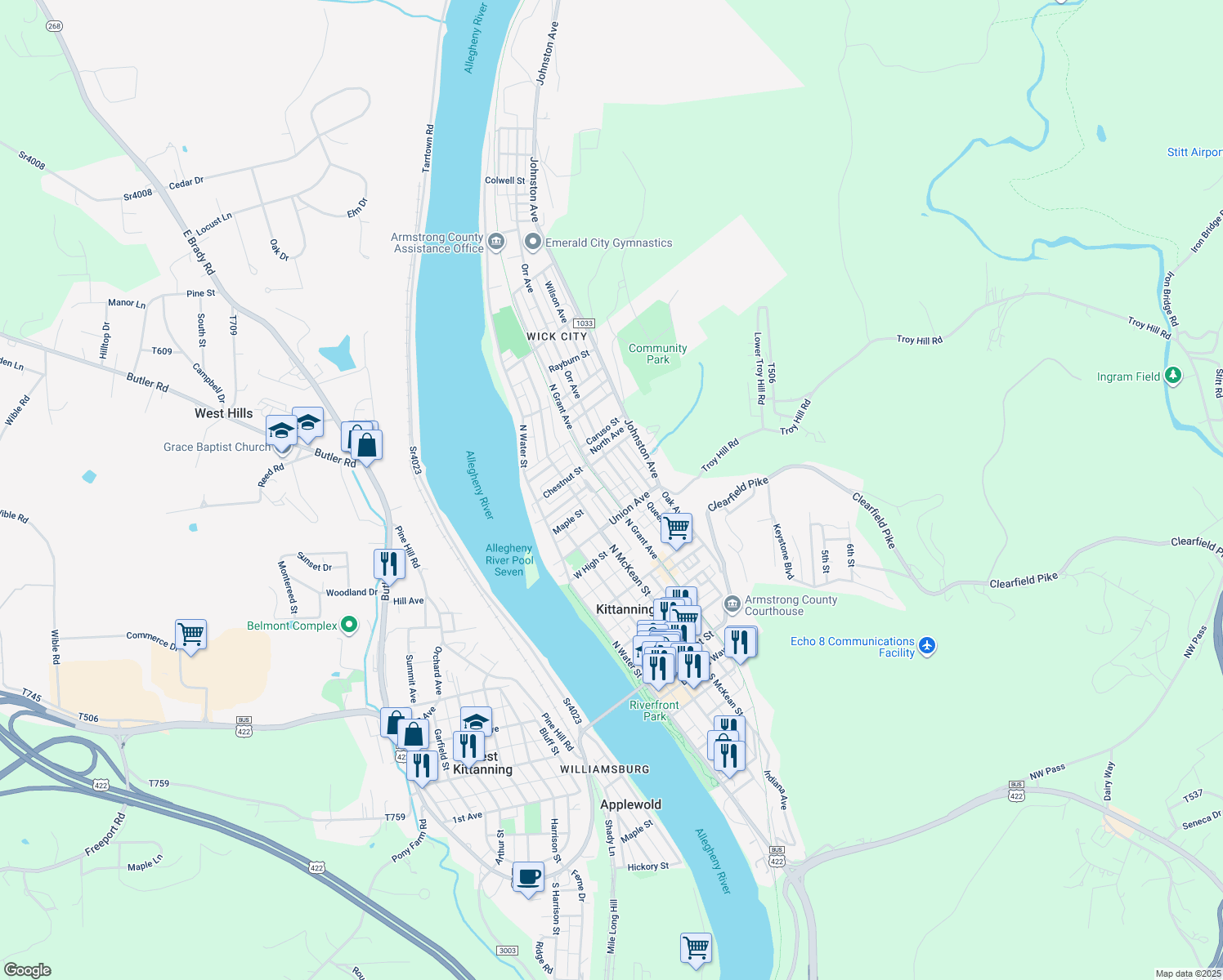 Armstrong Trail, Kittanning PA Walk Score