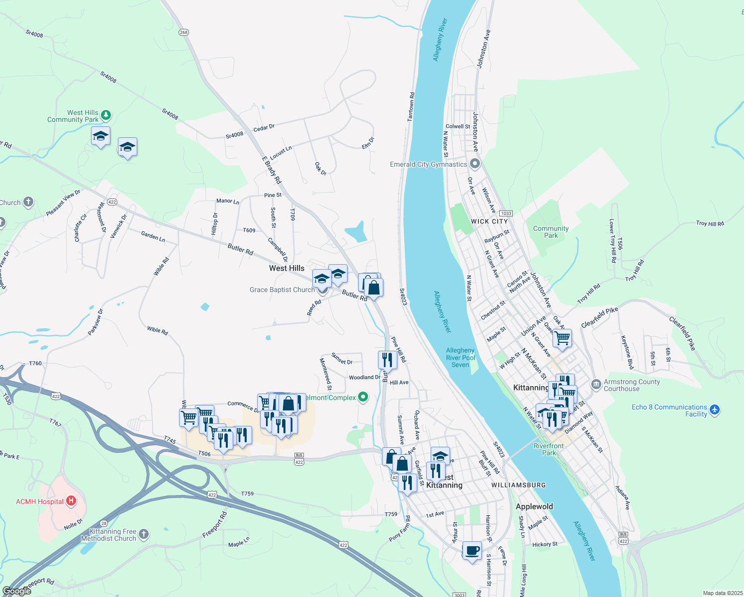 State Route 422, Kittanning PA - Walk Score