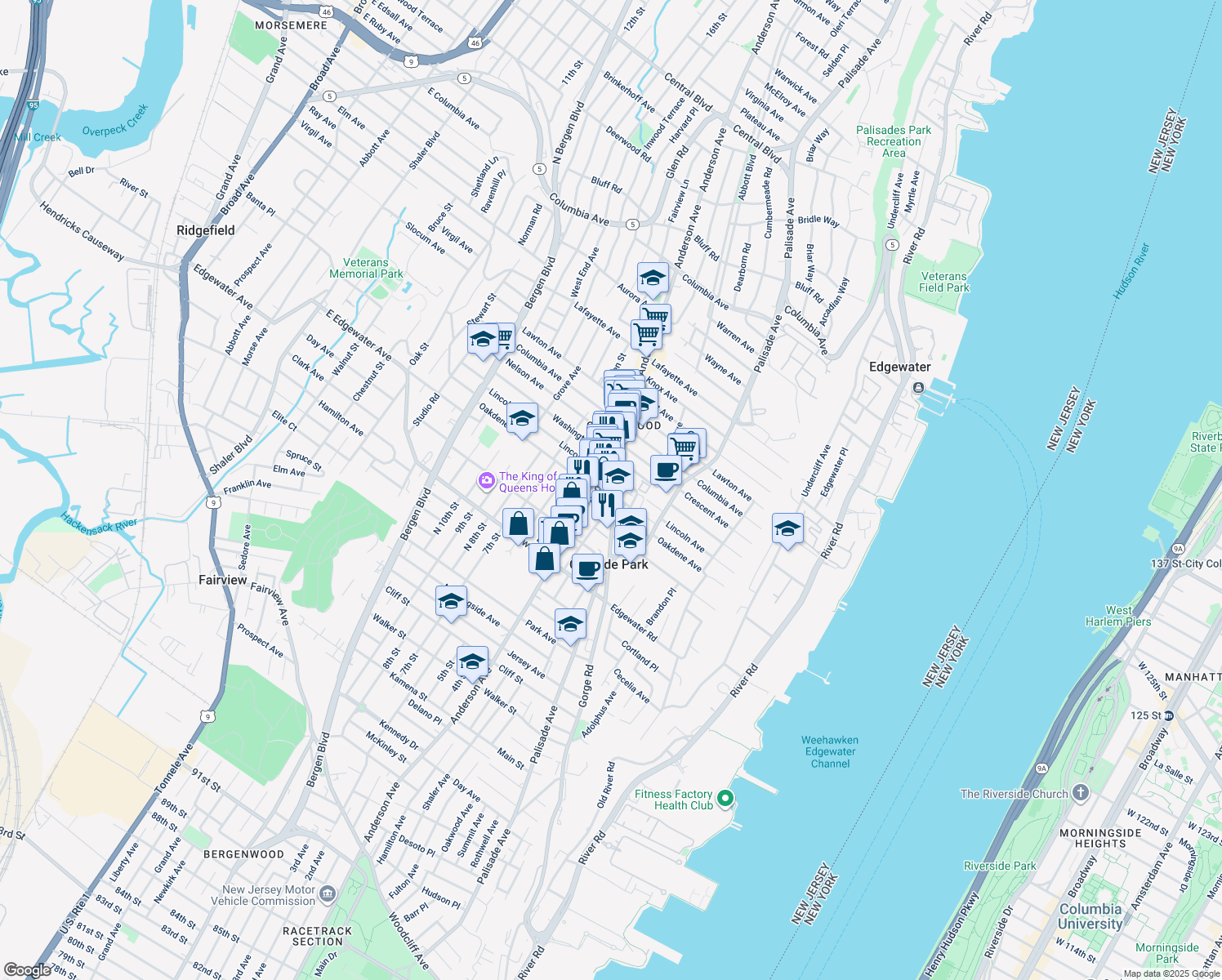 607 Road, Cliffside Park NJ Walk Score