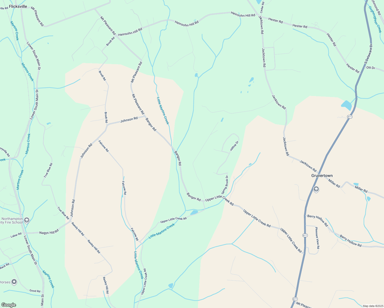 map of restaurants, bars, coffee shops, grocery stores, and more near 1326 DeCheser Lane in Bangor