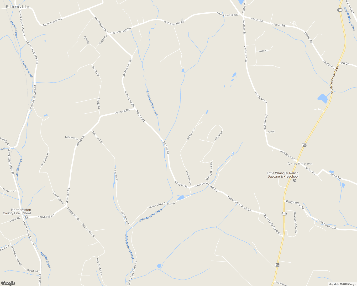 map of restaurants, bars, coffee shops, grocery stores, and more near 1326 DeCheser Lane in Bangor