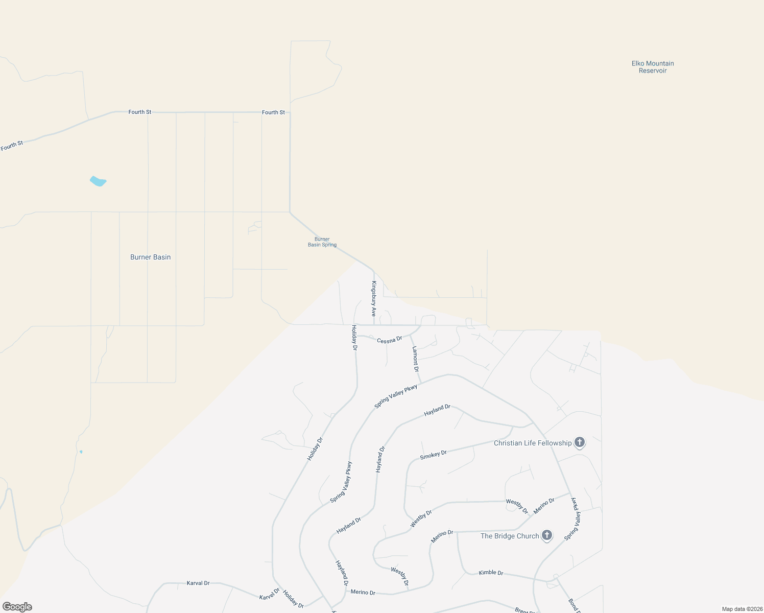 map of restaurants, bars, coffee shops, grocery stores, and more near 1212 Kingsbury Avenue in Spring Creek
