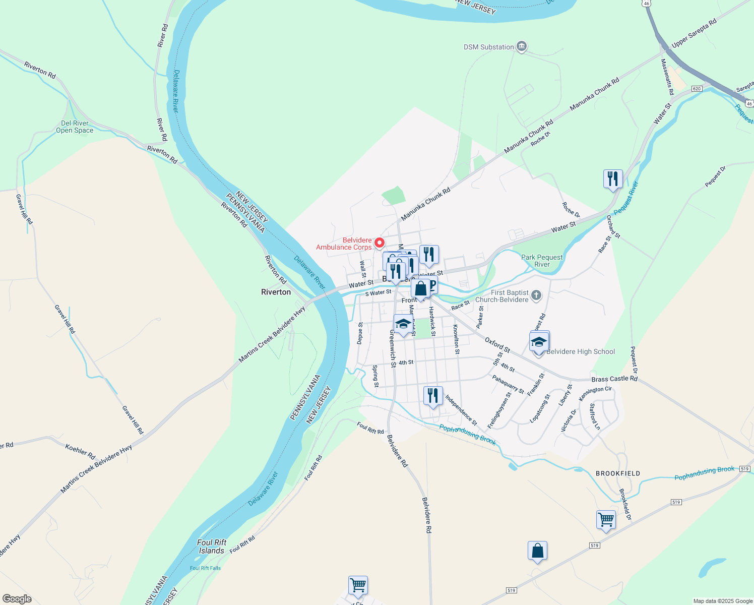 Front Street, Belvidere NJ Walk Score