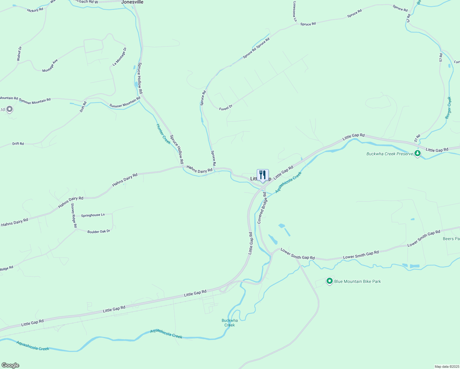 map of restaurants, bars, coffee shops, grocery stores, and more near 300 Serfass Ln in Palmerton