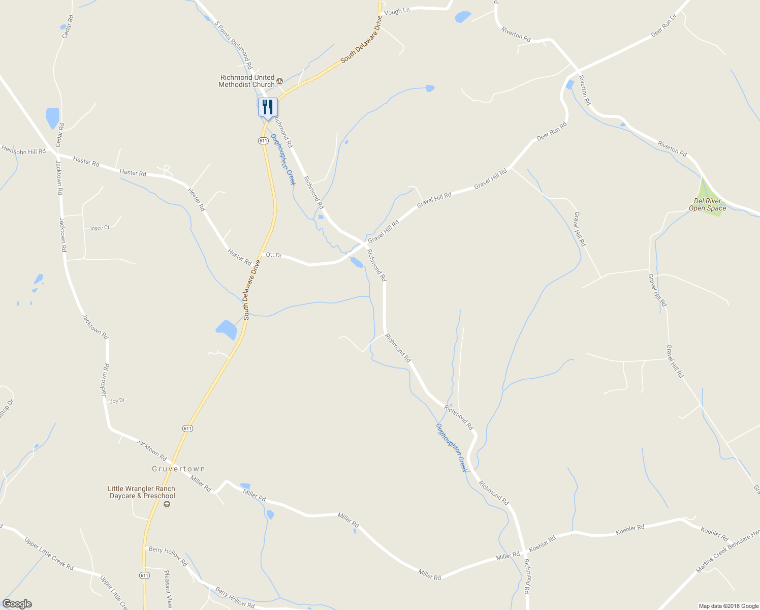 map of restaurants, bars, coffee shops, grocery stores, and more near 10088 Richmond Road in Bangor