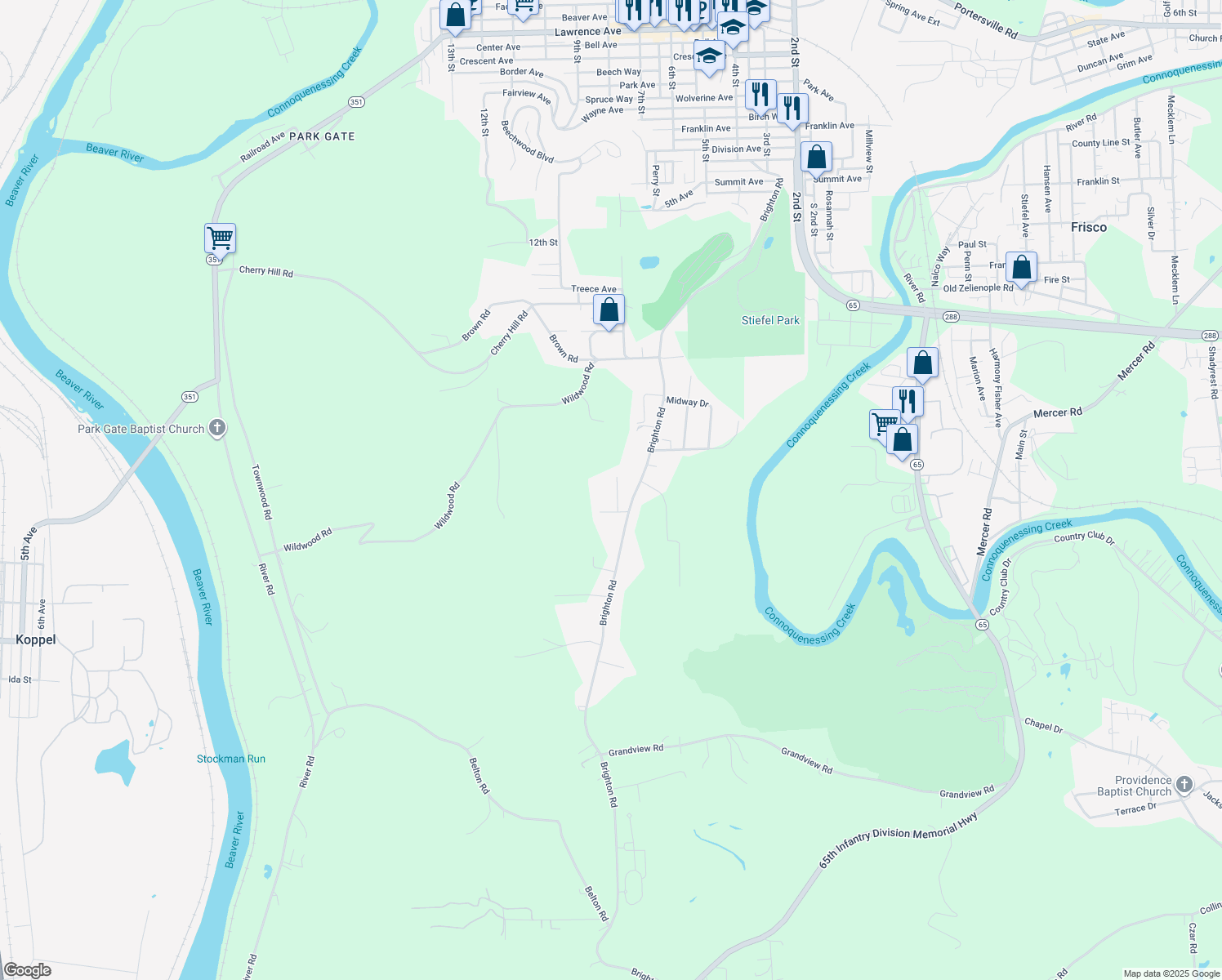 1990 High Street, Ellwood City PA Walk Score