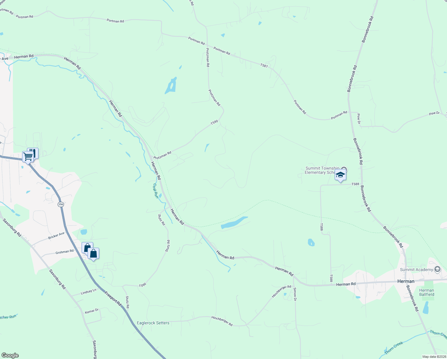 map of restaurants, bars, coffee shops, grocery stores, and more near Kozik Well Pads Access Road in Butler