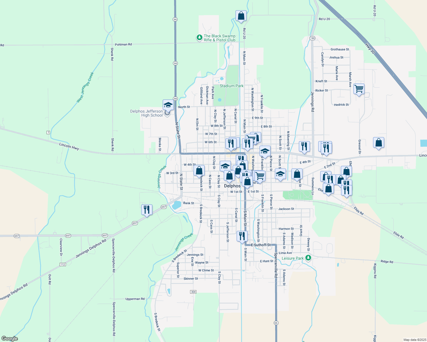 414 West 3rd Street, Delphos OH Walk Score