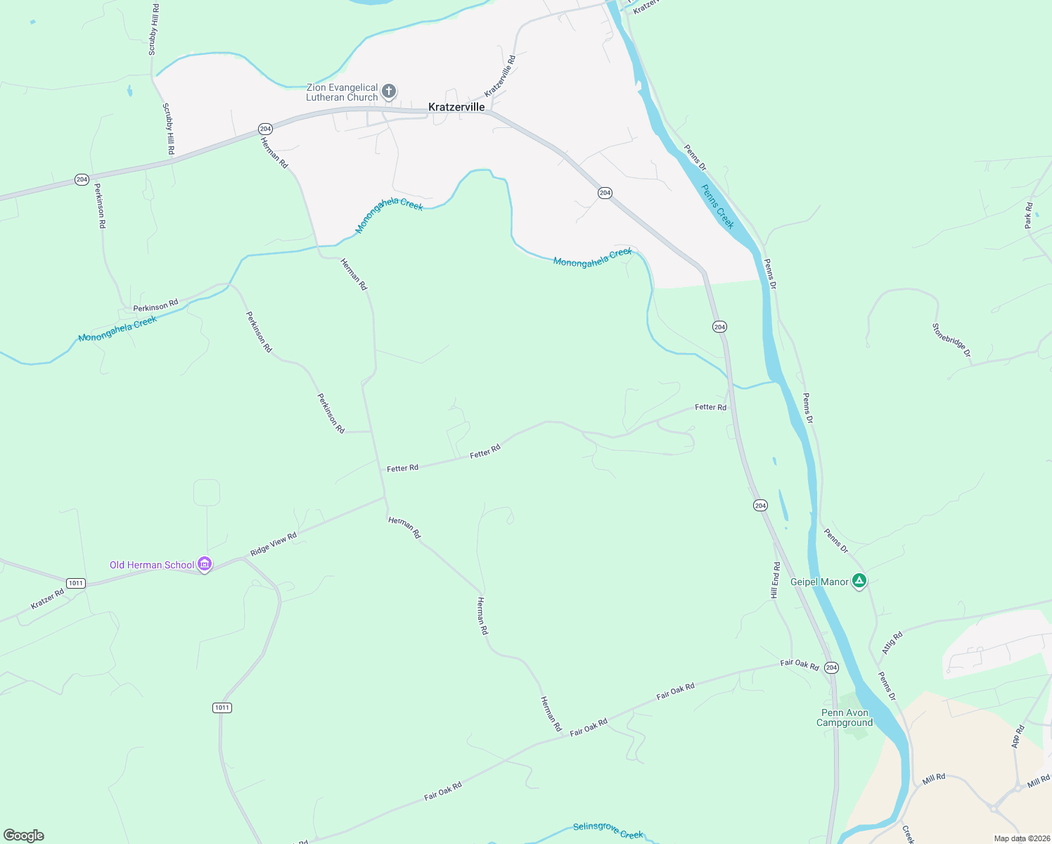 map of restaurants, bars, coffee shops, grocery stores, and more near 847 Fetter Road in Selinsgrove