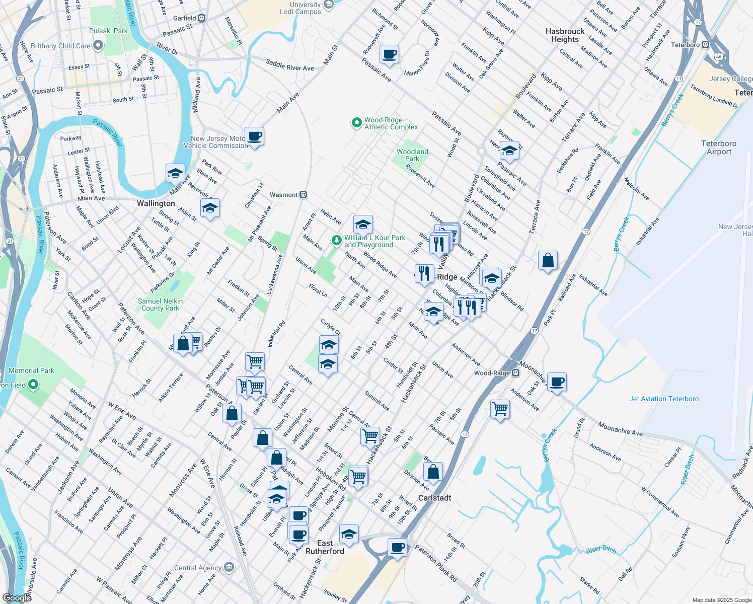 121 7th Street, WoodRidge NJ Walk Score