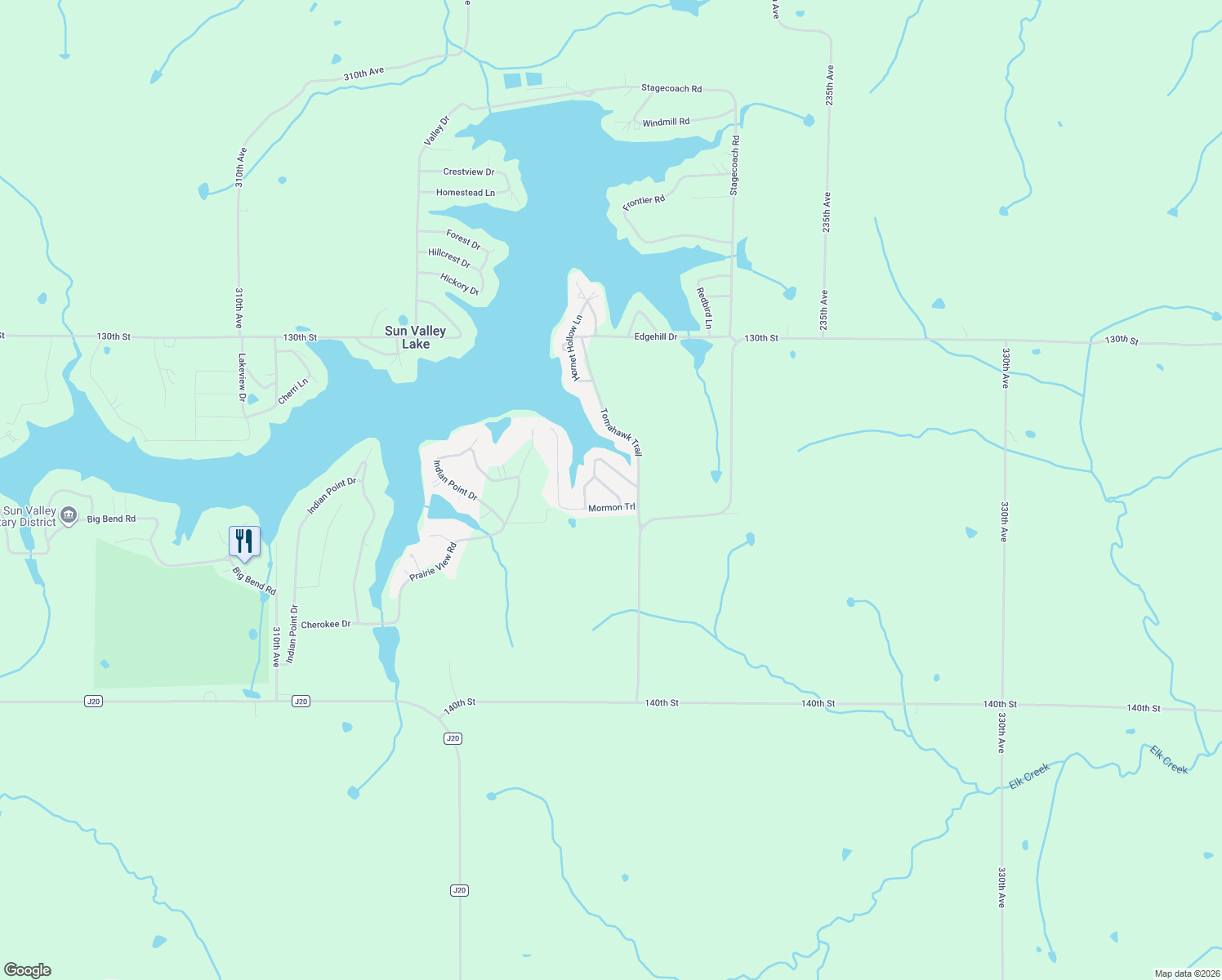 map of restaurants, bars, coffee shops, grocery stores, and more near 621 Overland Trail in Ellston