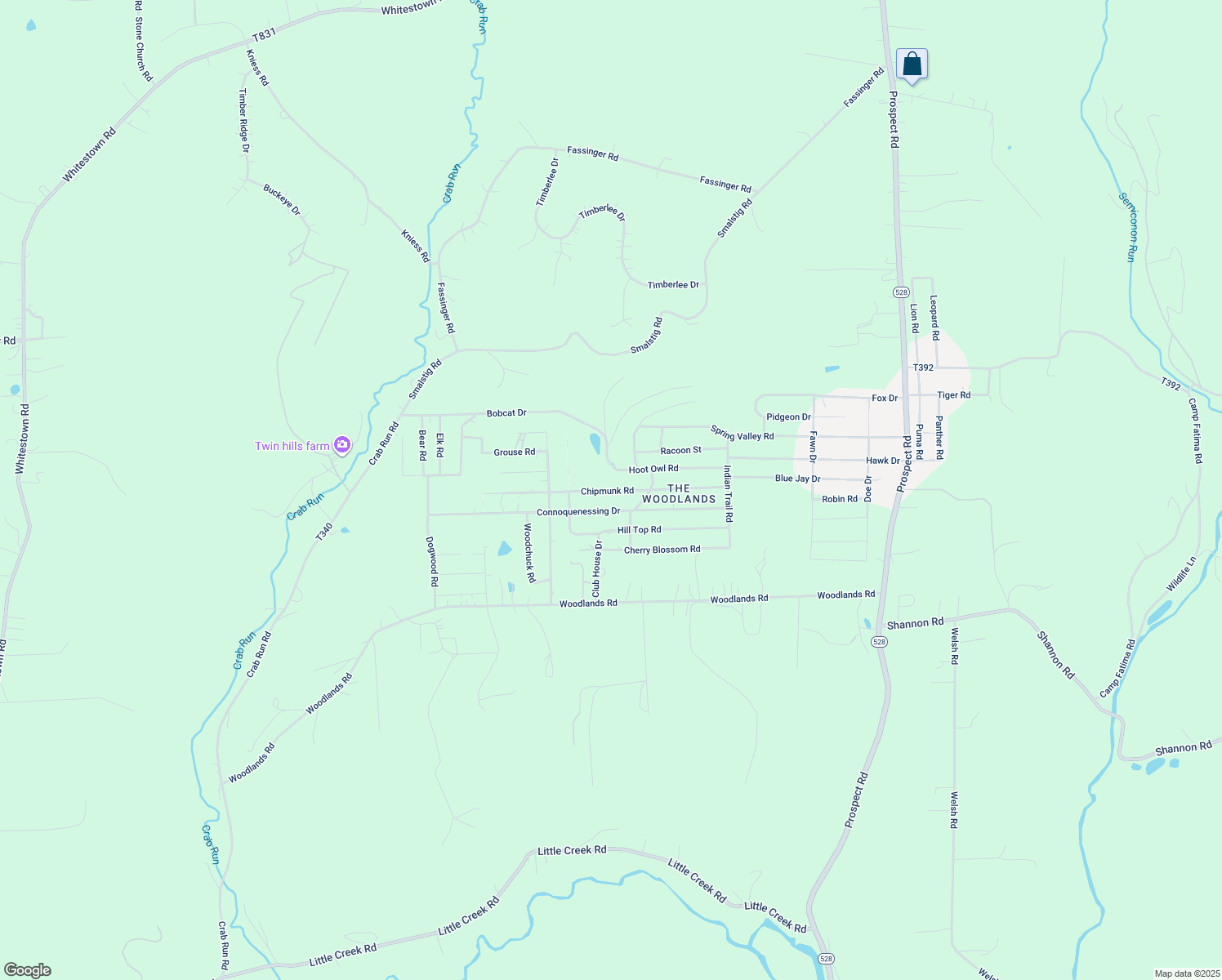 map of restaurants, bars, coffee shops, grocery stores, and more near 237 Connoquenessing Drive in Evans City