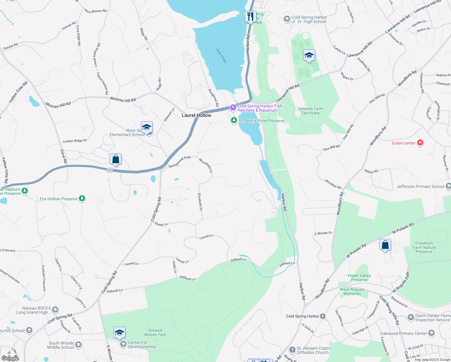 25 Cedarfield Road, Syosset NY Walk Score