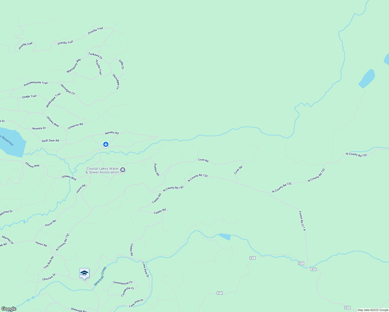 map of restaurants, bars, coffee shops, grocery stores, and more near 31 Sioux Ct in Red Feather Lakes
