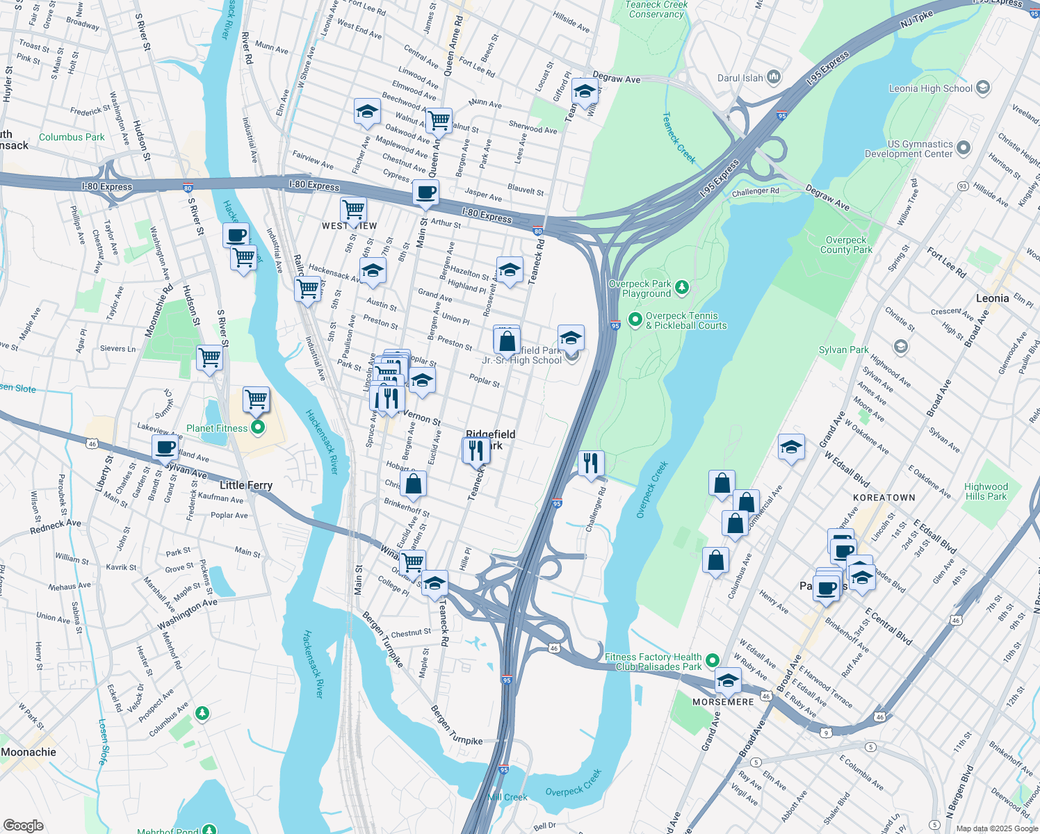Overpeck Avenue, Ridgefield Park NJ Walk Score