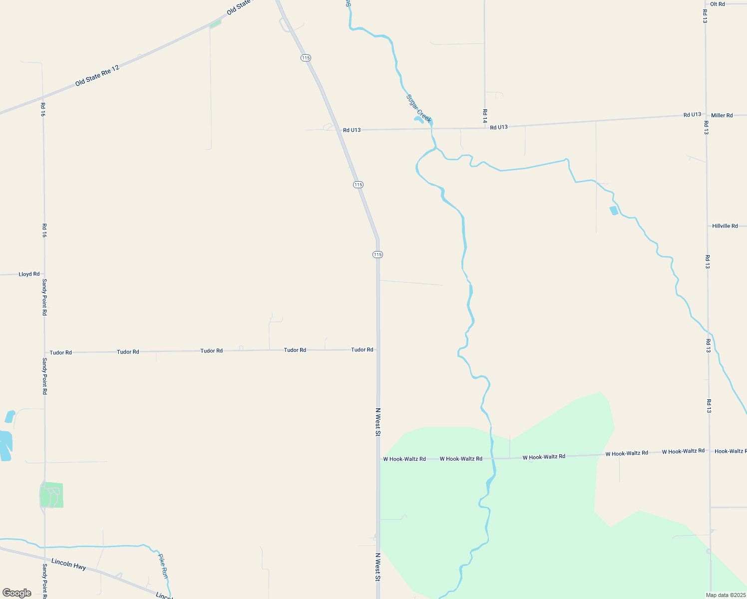map of restaurants, bars, coffee shops, grocery stores, and more near 8225 North West Street in Lima