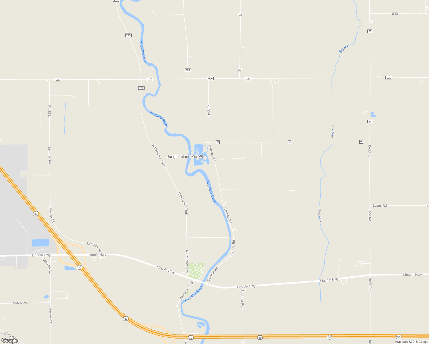 map of restaurants, bars, coffee shops, grocery stores, and more near 8277 German Road in Delphos