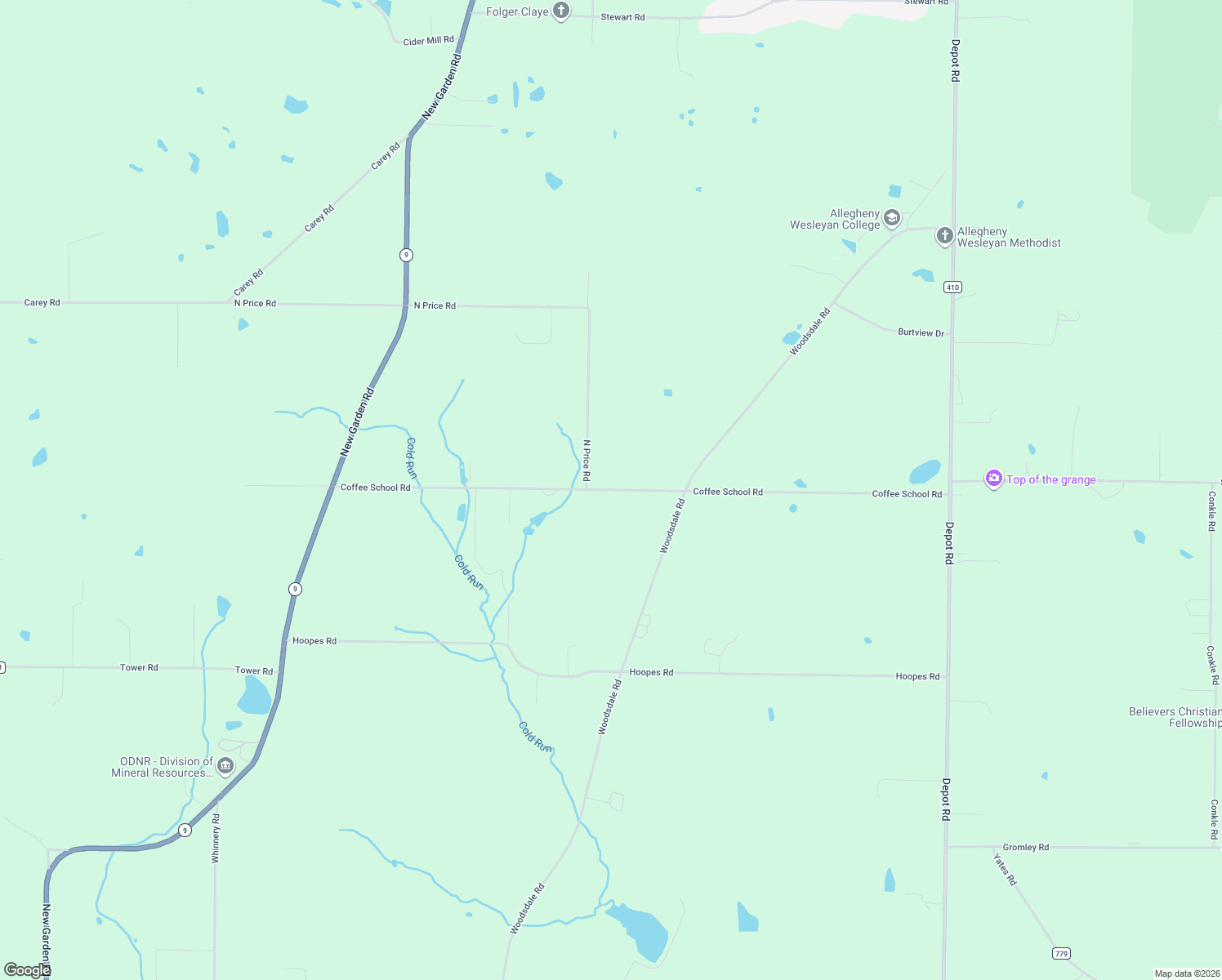 map of restaurants, bars, coffee shops, grocery stores, and more near 33025 Coffee School Rd in Salem