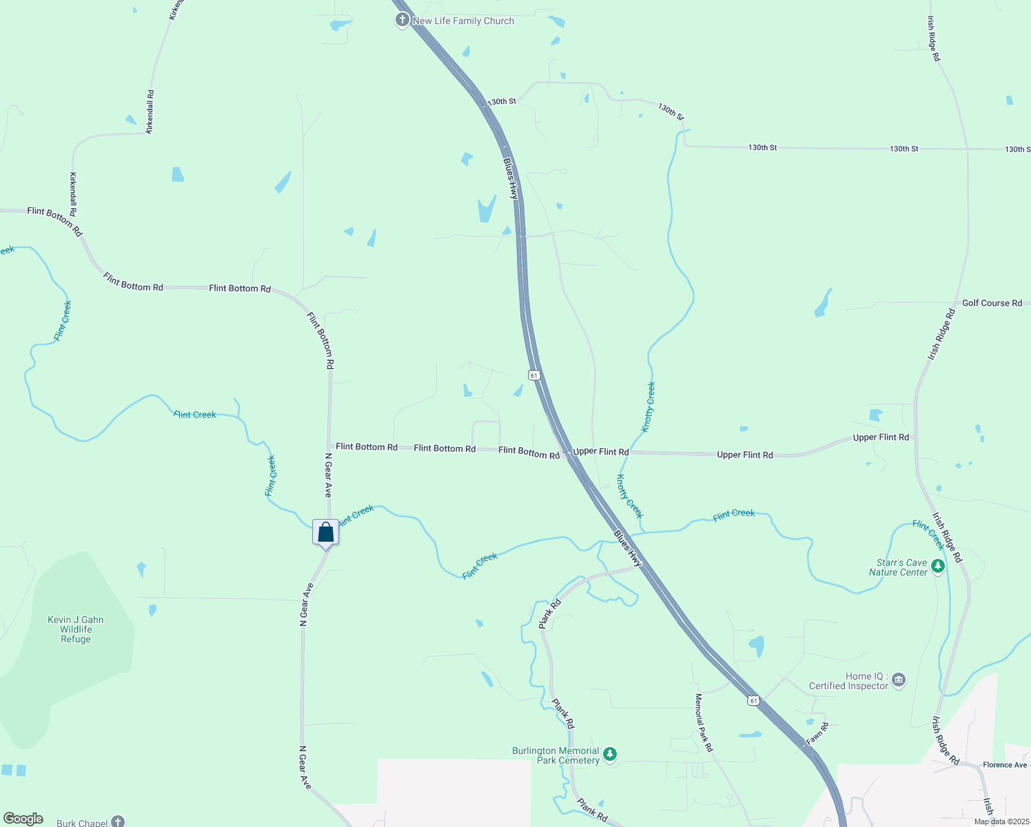 map of restaurants, bars, coffee shops, grocery stores, and more near 12084 Flint Bottom Road in Burlington