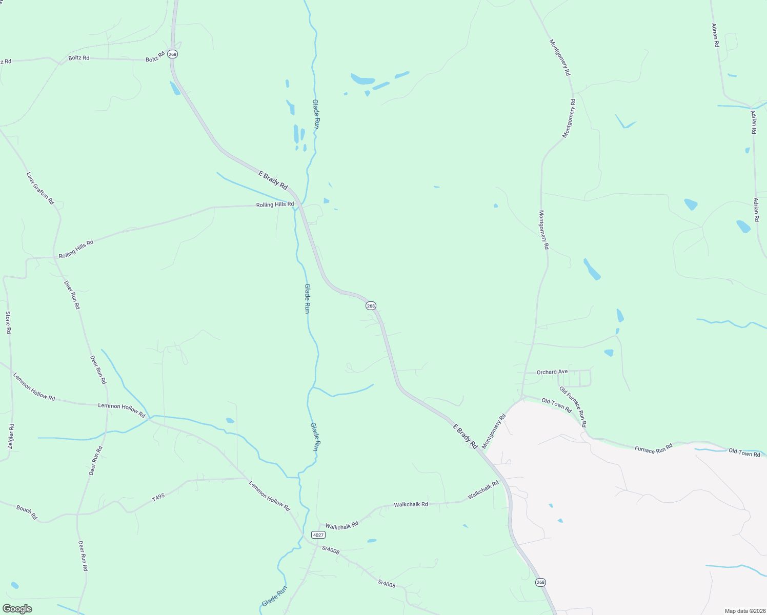 map of restaurants, bars, coffee shops, grocery stores, and more near 562 East Brady Road in Kittanning