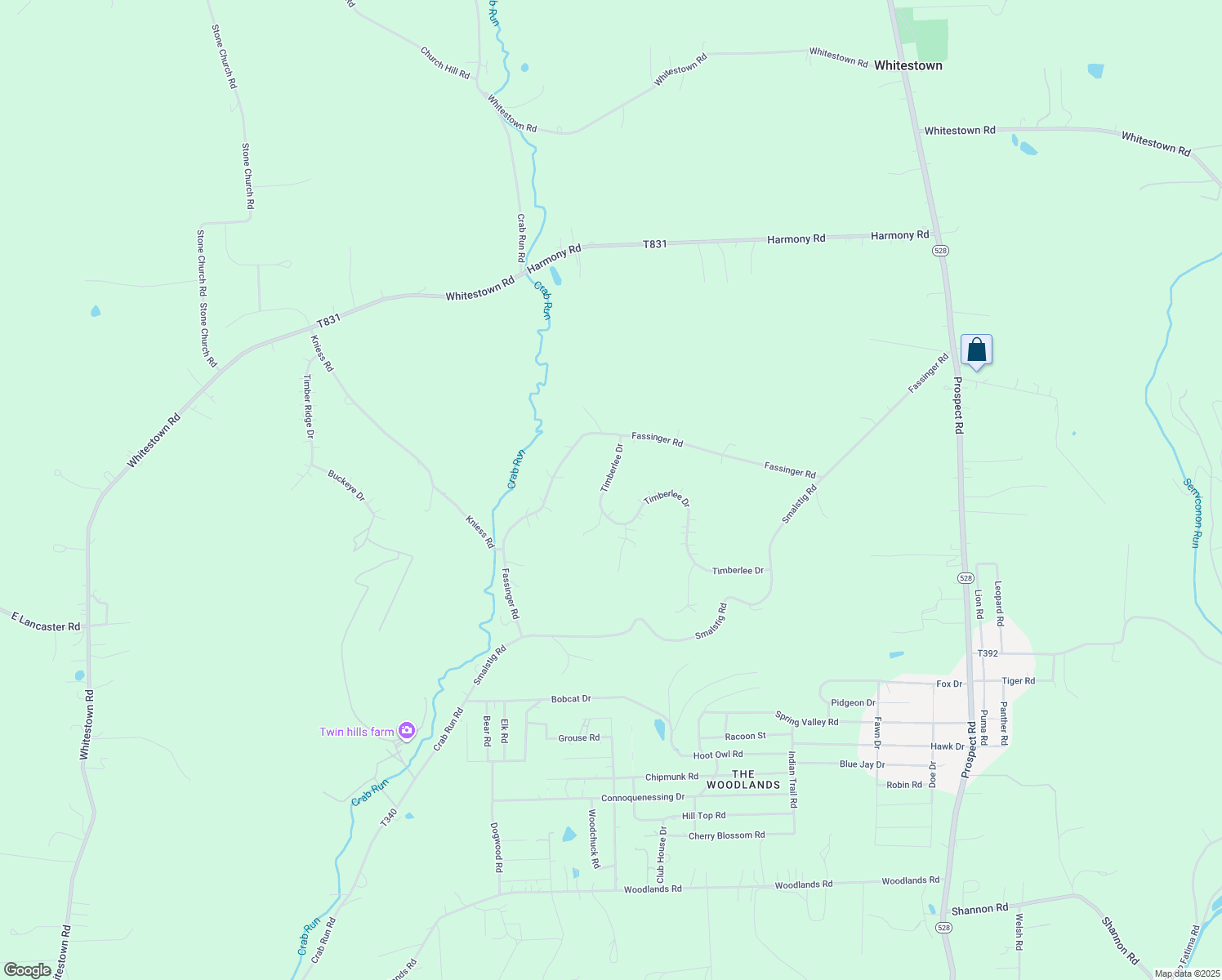 map of restaurants, bars, coffee shops, grocery stores, and more near 130-138 Timberlee Drive in Evans City