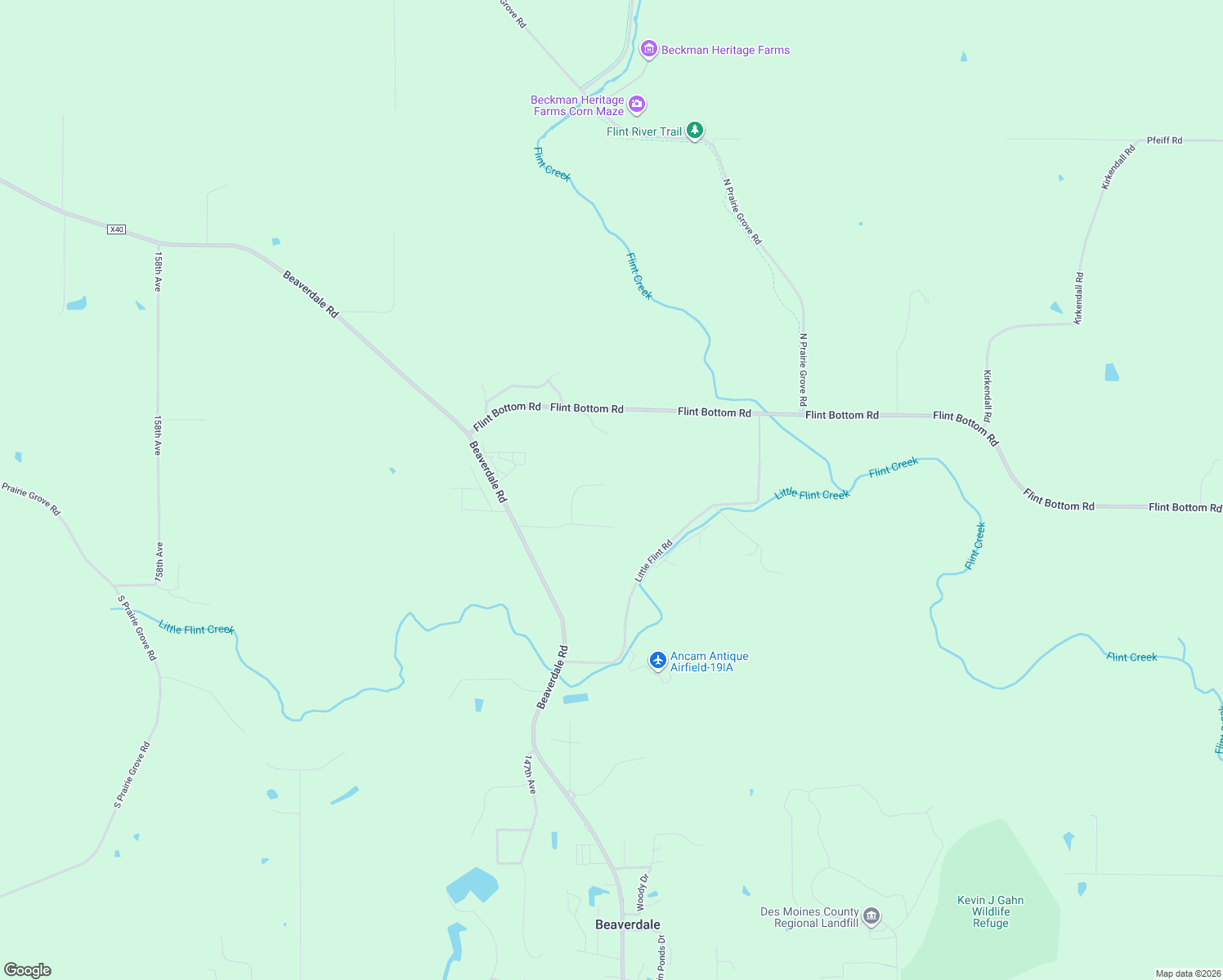 map of restaurants, bars, coffee shops, grocery stores, and more near 14521 Maranatha Lane in West Burlington