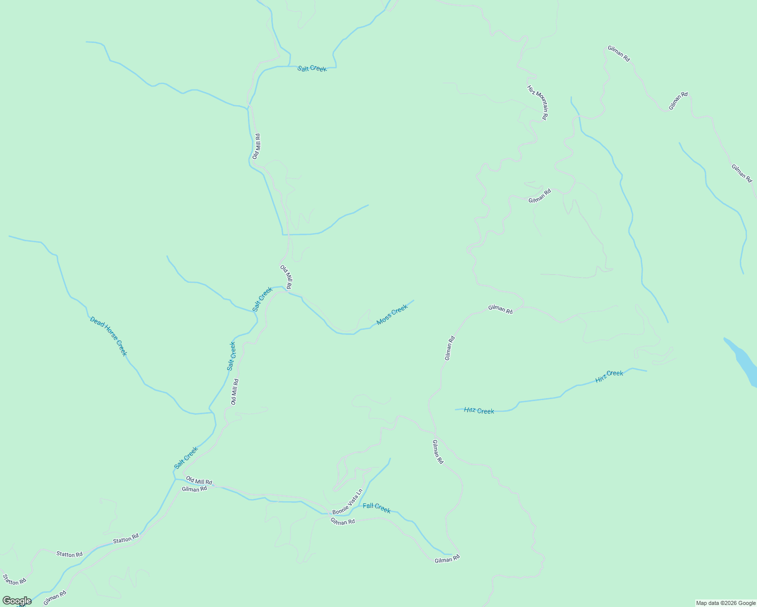 map of restaurants, bars, coffee shops, grocery stores, and more near 20305 Old Mill Road in Shasta
