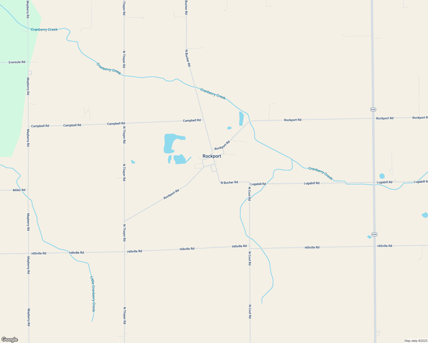 map of restaurants, bars, coffee shops, grocery stores, and more near Blue St in Columbus Grove