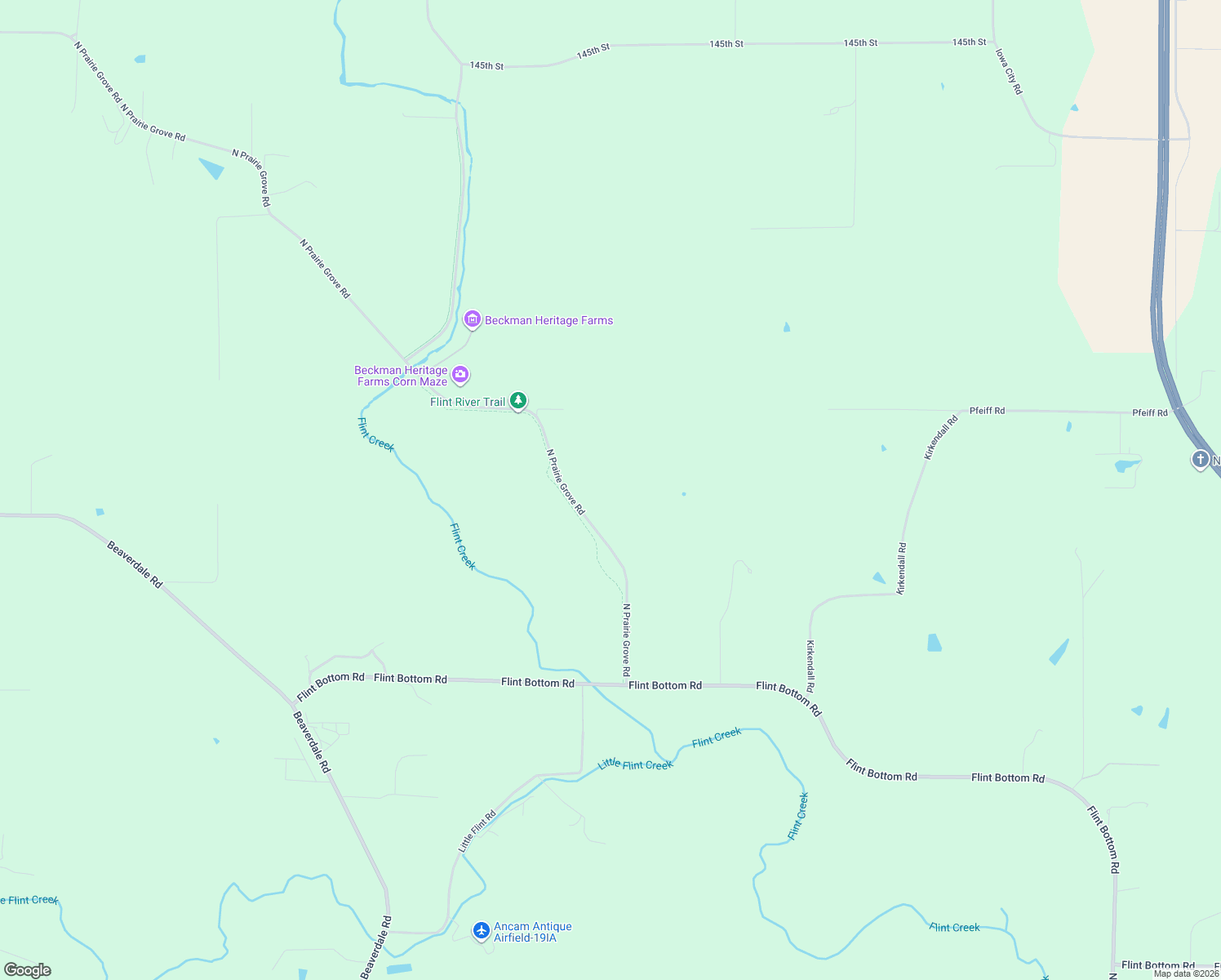 map of restaurants, bars, coffee shops, grocery stores, and more near 14072 North Prairie Grove Road in Burlington