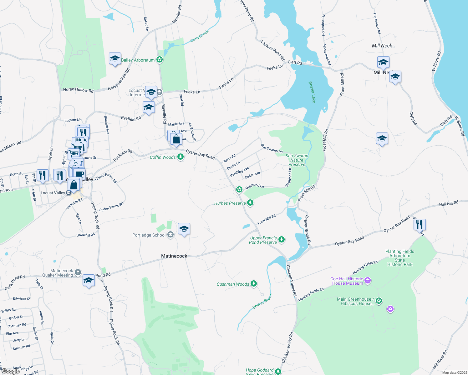 243 Oyster Bay Road, Locust Valley NY Walk Score