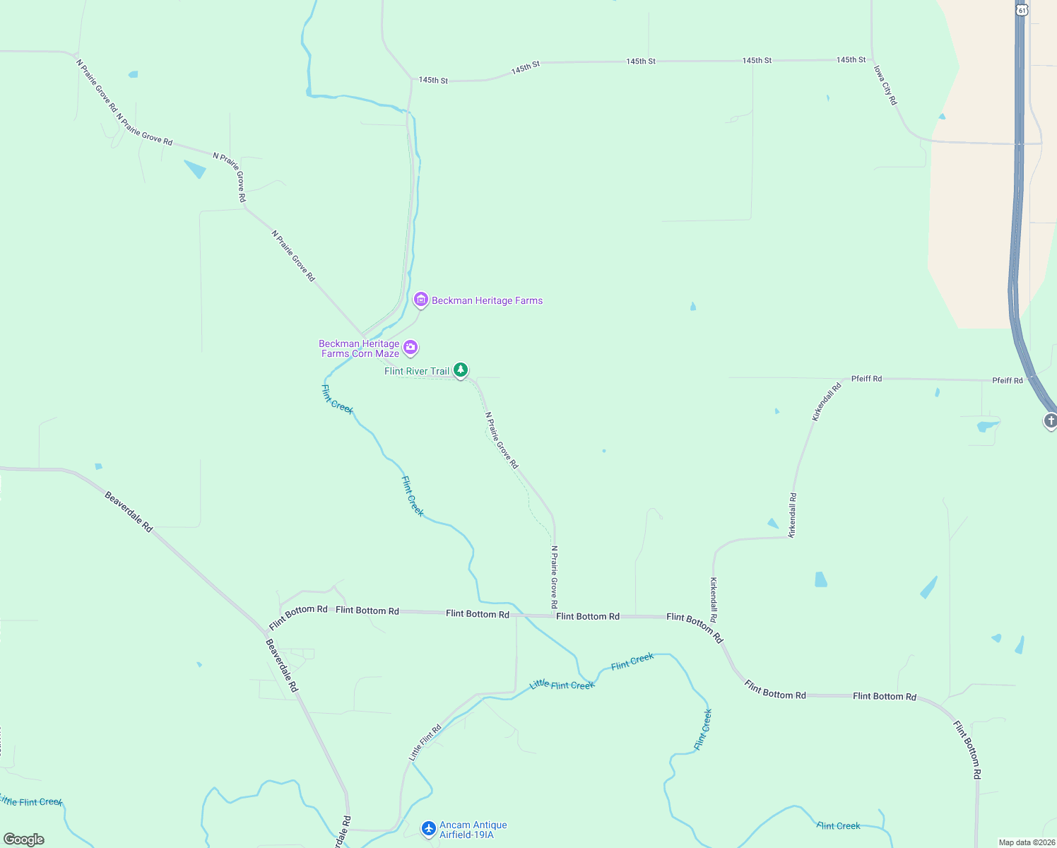 map of restaurants, bars, coffee shops, grocery stores, and more near 14072 North Prairie Grove Road in Burlington