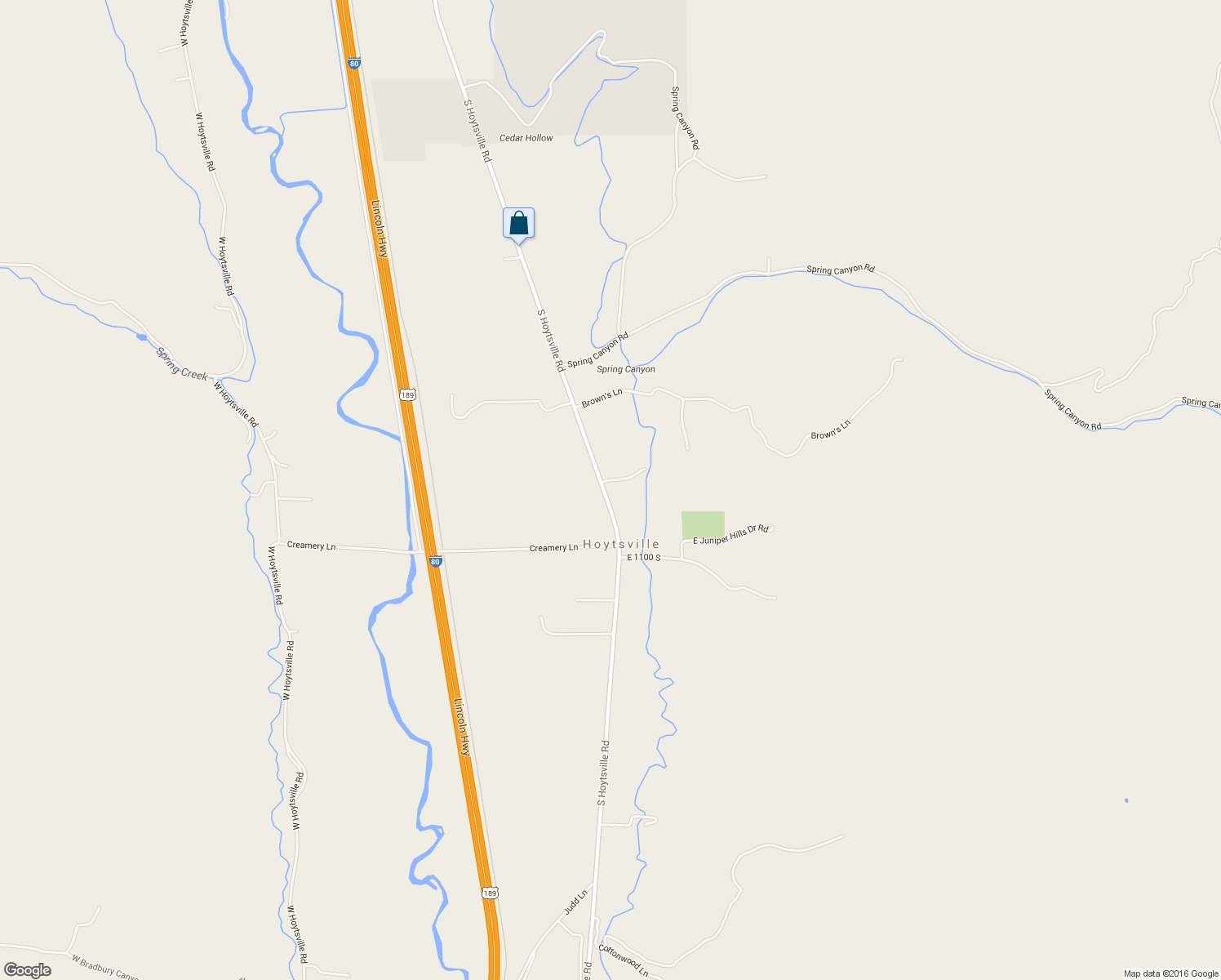 map of restaurants, bars, coffee shops, grocery stores, and more near 1065 South Hoytsville Road in Coalville