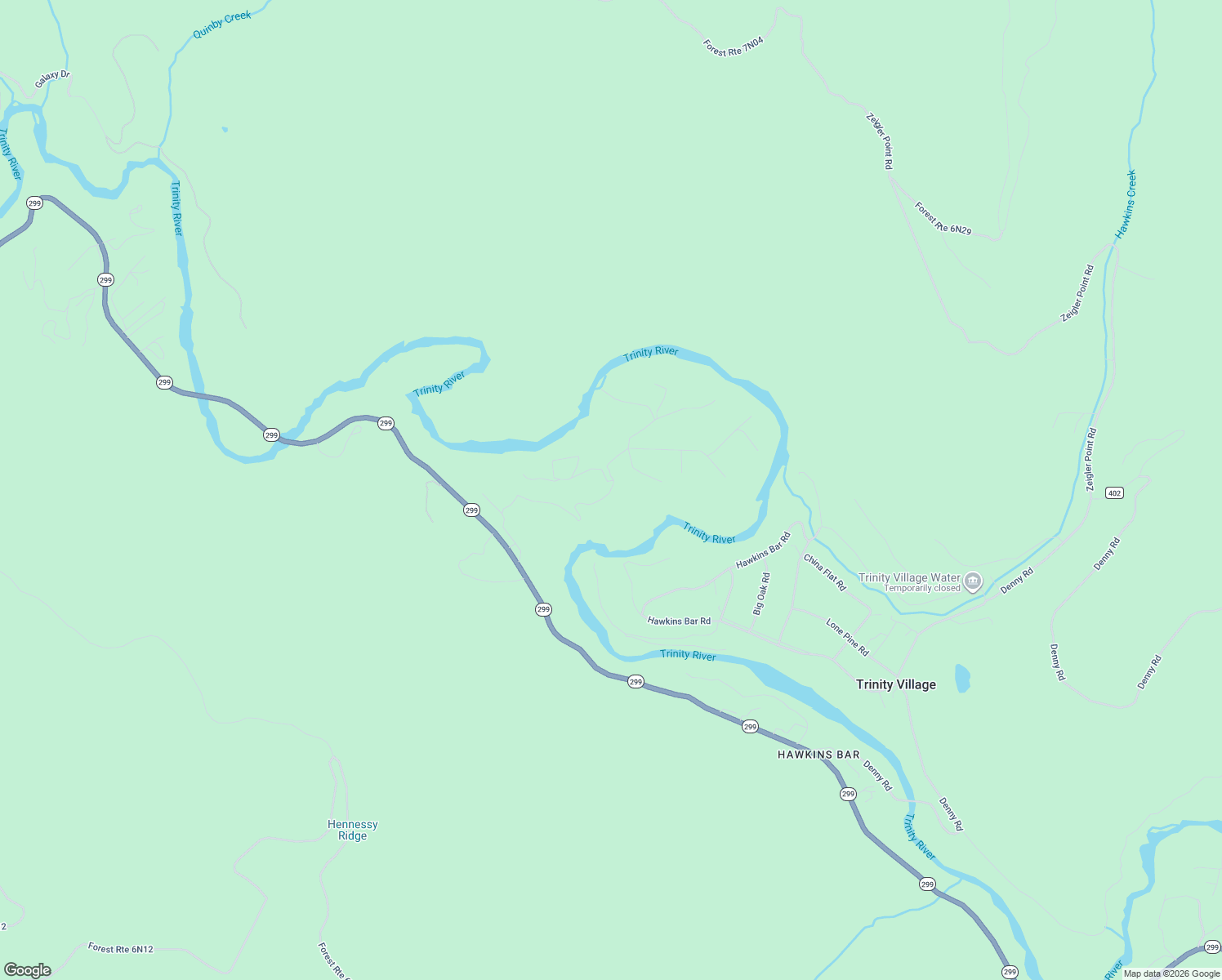 map of restaurants, bars, coffee shops, grocery stores, and more near North Suzy Q Road in Trinity