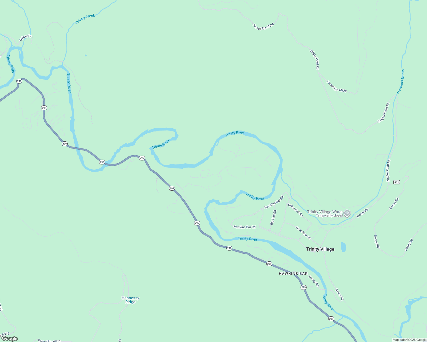 map of restaurants, bars, coffee shops, grocery stores, and more near North Suzy Q Road in Trinity