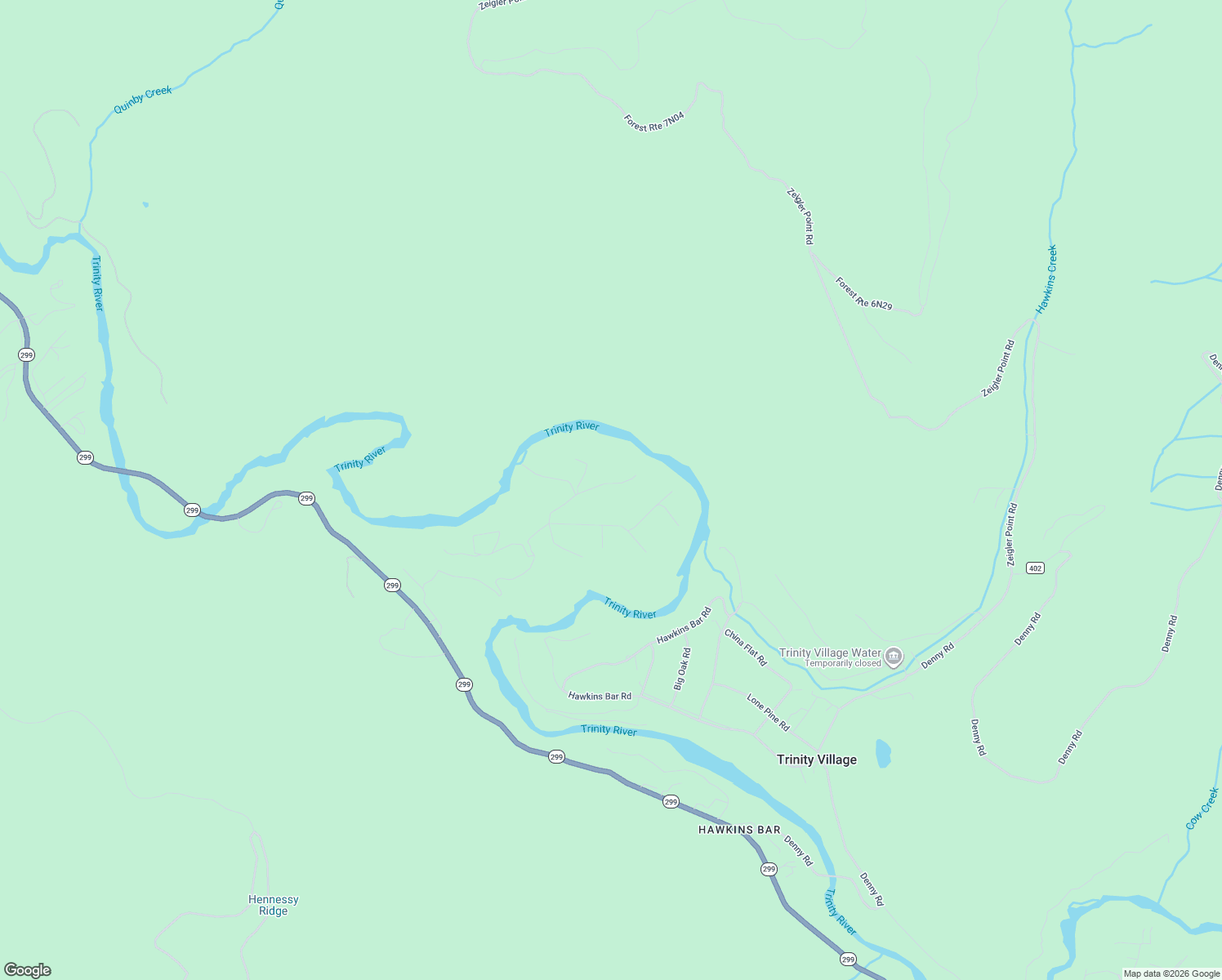 map of restaurants, bars, coffee shops, grocery stores, and more near Suzy Q Road in Trinity