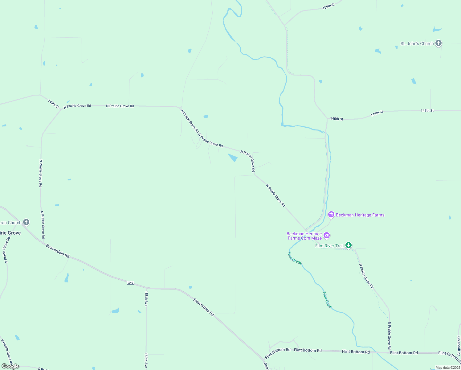 map of restaurants, bars, coffee shops, grocery stores, and more near 13997 151st Avenue in Burlington