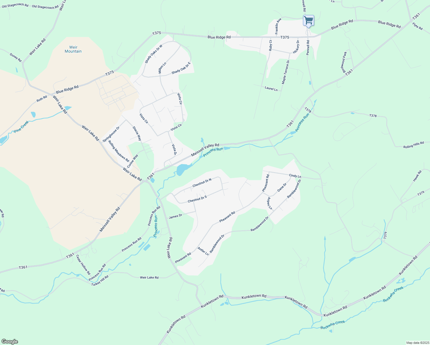 map of restaurants, bars, coffee shops, grocery stores, and more near 244 Chestnut Drive North in Saylorsburg