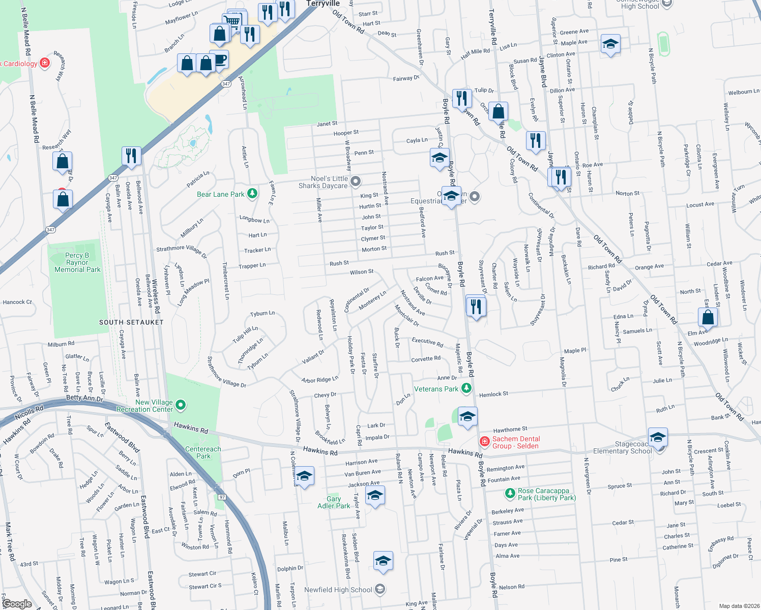 88 Holiday Park Drive, Centereach NY Walk Score