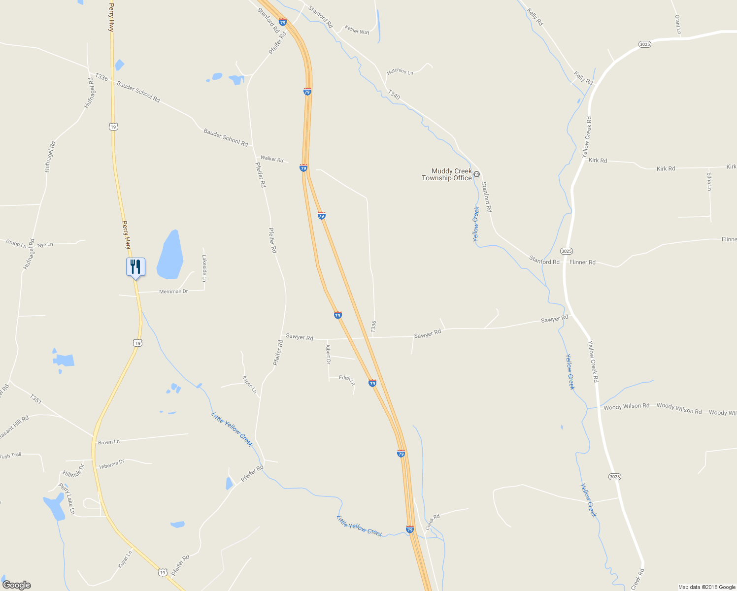 map of restaurants, bars, coffee shops, grocery stores, and more near 180 Guillard Road in Prospect